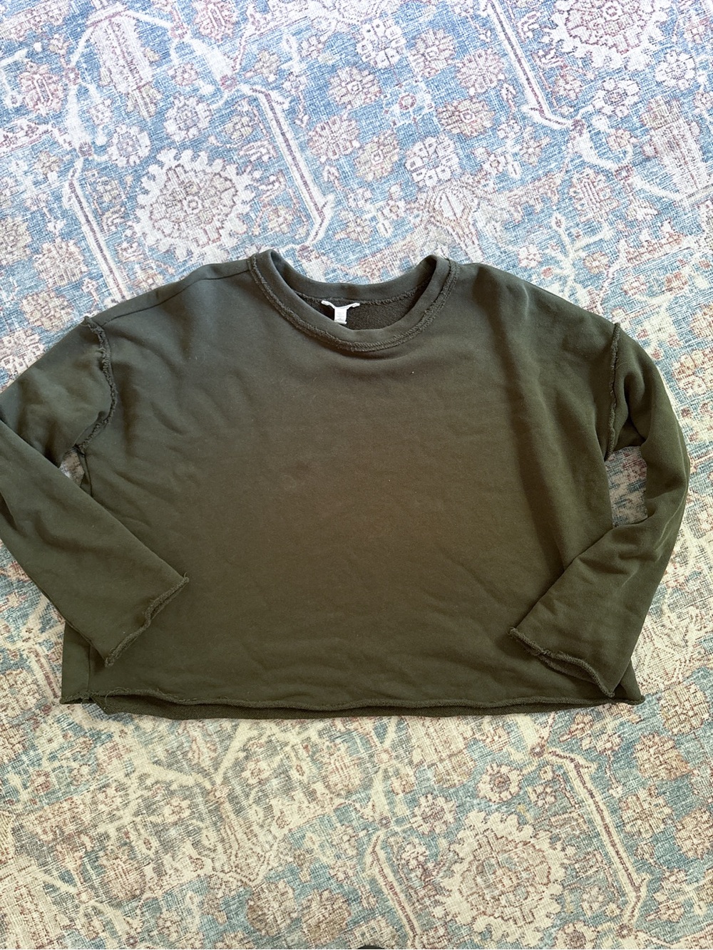 Eileen Fisher organic cotton French terry box top - size xsmall - Picture 3 of 10